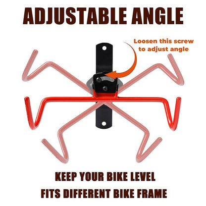 PHUNAYA Wall Mount Bike Rack,Bike Hanger Horizontal,Bicycle Holder Heavy Duty,Garage Bike Storage,Garage Organization Bicycle Hook with Rubber,Foldable and Adjustable Angle(2 pack) - style: Horizontal 2Pack