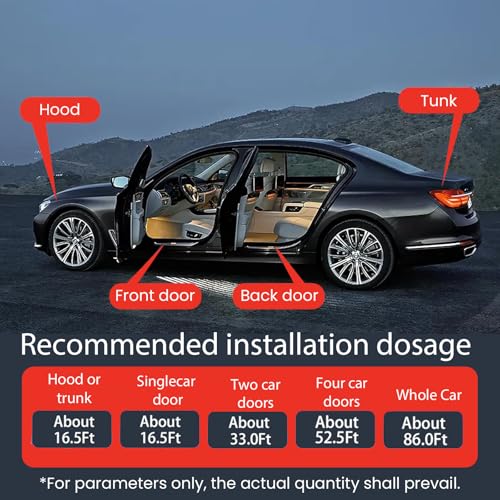 Car Door Rubber Seal Strip Automotive Weather Stripping Double Layer Auto Weatherstrip Universal Self Adhesive Soundproof Sealing Strip for Cars Truck Rv Pickup(32.8FT) - size: 32.8FT