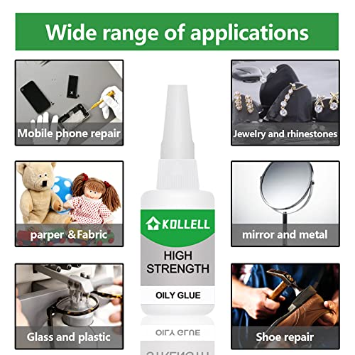 High Strength Oily Glue,Universal Super Glue,Welding High-Strength Oily Glue, Used for Quick Repair of Metal, Plastic, Wood, Glass, Jade and So On(50g/pcs)(2Pcs) - color: Oily Glue 2Pcs