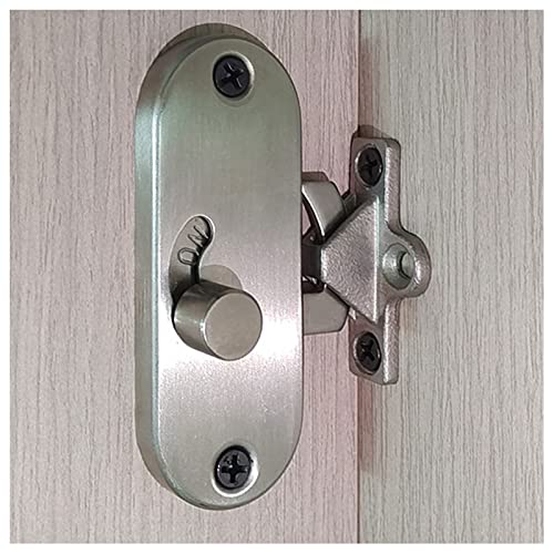 Sliding Bolt Door Lock,Slide Locks for Inside Door,90 Degree Moving Door Right Angle Buckle Privacy Lock, 90 Degree Latch