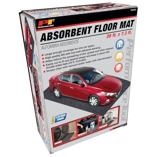 Performance Tool 20 ft. x 7 ft. 4 in. Absorbent Floor Mat - W88803
