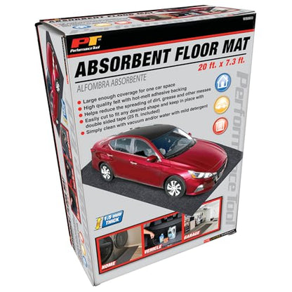 Performance Tool 20 ft. x 7 ft. 4 in. Absorbent Floor Mat - W88803