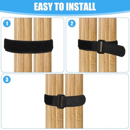 10PCS Couch Connector Straps, Universal Sectional Couch Connectors, Heavy Duty Couches Connector Straps, Easy to Install, No Tools Required, Fasten Sofa Legs Together