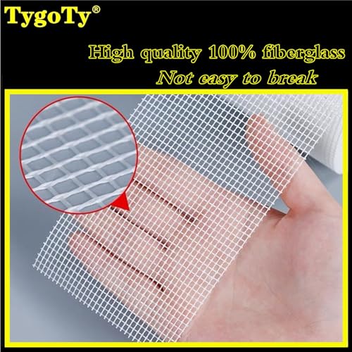 Drywall Joint Mesh Tape 2“×180 Ft，Strong Self-Adhesive 100% Fiberglass Drywall Repair Tape for Wall Crack and Seam Patch,White