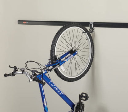 Rubbermaid FastTrack Garage Organization System Vertical Bike Hook Black Holds up to 50 Pounds Wall Mount and Heavy Duty Garage Hanger for Bike Storage - size: 1 Count (Pack of 1), style: Bike Hook