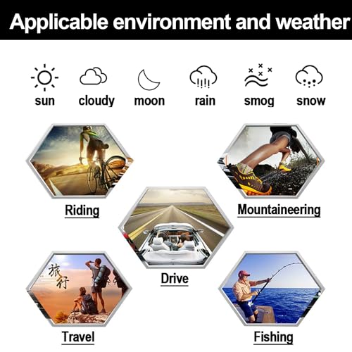 YIMI Polarized Photochromic Driving z87 Sunglasses For Men Women Day and Night safety glasses - color: Brown Frame