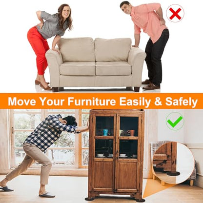 Felt Furniture Sliders for Hardwood Floors, 16 PCS 3" Reusable Furniture Movers Sliders for Hard Surfaces, Move Your Furniture Easily and Safely! - size: 3 inch 16 PCS