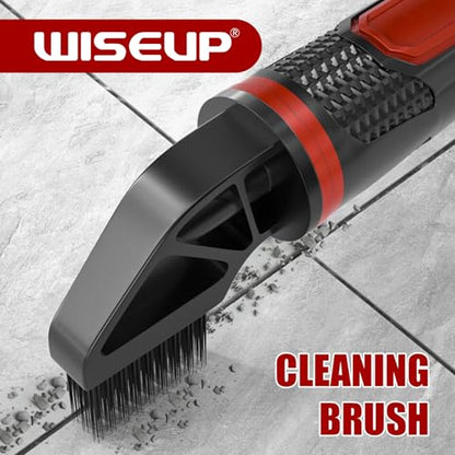 WISEUP Caulking Tool，6 in 1 Caulk Remover Tool with Grout Scraper，Brush，Caulking Tool Kit for Kitchen,Bathroom,Window,Door