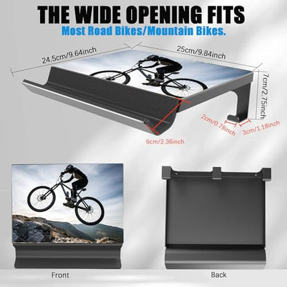 Bike Wall Mount - Horizontal Indoor Bike Rack for Garage Storage - Heavy Duty Bicycle Hanger Hook for Male Cyclists- Space Saving Wall Bike Mount for Road, Mountain and Hybrid Bikes in Garage(Men's)