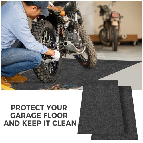 Oil Spill Mat, 36 * 60in Garage Floor Mat for Under Car, Absorbent Oil Pad, Waterproof Backing Protects Floor(2 Pack) - size: 3' x 5' (36*60)