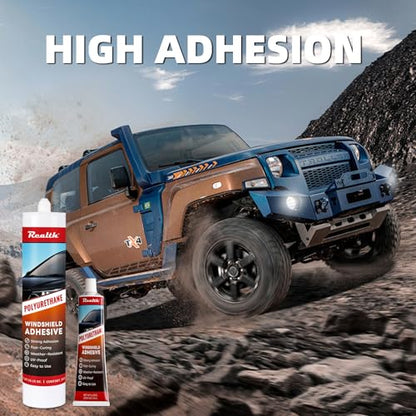 Polyurethane Windshield Adhesive & Sealant 50ML - High Strength, Fast Curing Formula for Automotive Glass, Car Windscreen, RV Window - Professional Strength, Weather Resistant Crack Repair Glue - size: 50ml, style: 1 Pack