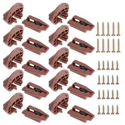 10PCS Drawer Slide Track Guide Glide for kenlin for Rite Trak 2 for Center Mount Drawer for Dressers, for Hutches and for Nightstand Drawer - style: 10 Sets