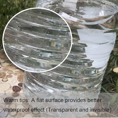 WELSTIK Waterproof Tape Patch & Seal Tape Repair Tape Duct Tape - Transparent - 10,2 x 152,4 cm - color: CLEAR