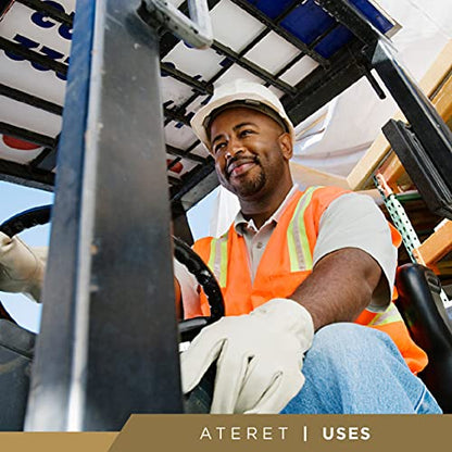 ATERET 12 Pairs XX-Large Heavy Duty Durable Cowhide Leather Work Gloves I Driver Gloves for Truck Driving, Warehouse, Gardening, Farming - size: 2X-Large (Pack of 12)