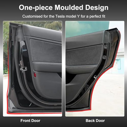 Car Weather Stripping for Tesla Model Y Car Door Rubber Seal Strip Self Adhesive Auto Soundproofing Weatherstrip for Front/Rear Trunk A-Pillar B-Pillar Front/Rear Door - style: For Tesla Model Y