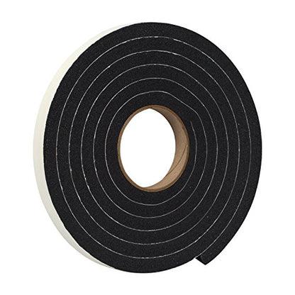 Duck Brand Self Adhesive Foam Weatherstrip Seal for Extra Large Gaps, 3/4-In x 1/2-In x 10-Ft, 1 Roll, 284426