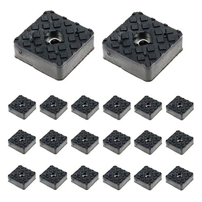 Rubber Feet 30mm x 30mm Square Shape Black Non-Slip Rubber Furniture Floor Pads for Chair Leg Feet Wood Floor -Pack of 20 - color: Black Square 30mm X 30mm