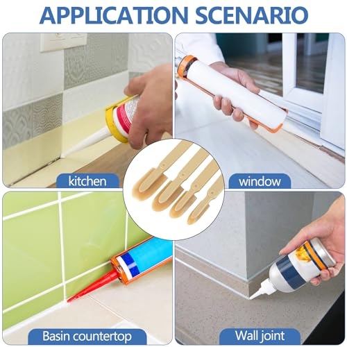 17Pcs Rubber Caulking Tool Kit, Silicone Caulking Caulk Finishing Tool, Caulking Tips Set, Caulk Applicator Tool, Caulking Smoothing Tool, Sealant Finishing Tool for Brick Skirting