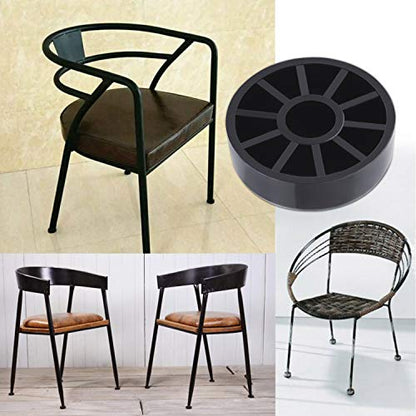 24 Pack Iron Outdoor Patio Furniture Chair and Table Feet Glide Protectors
