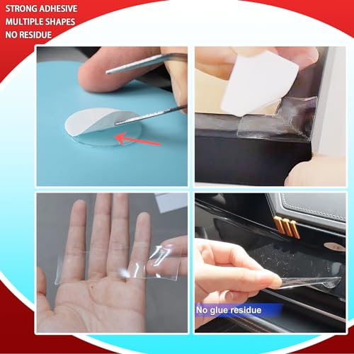 Urdar Brunnr Double Sided Tape for Picture Poster Decorations, Removable Strong Mounting Adhesive Dots for Balloon, Photo, Art Craft, Party Supplies, Multipurpose - style: 0.5in Dots and strips