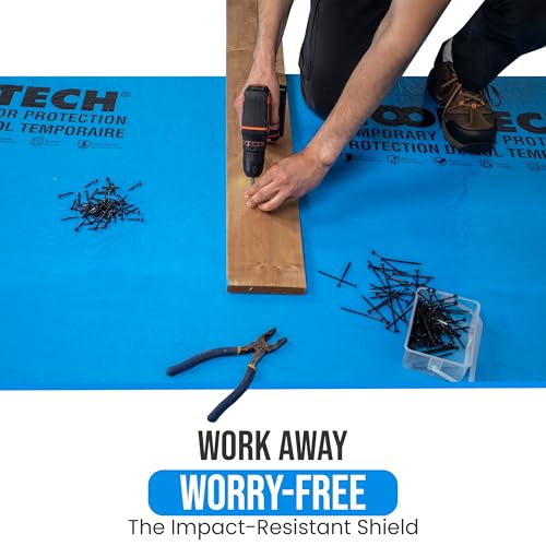 Temporary Floor Protection for Renovation, Painting, Construction - 40" x 90 ft, Covers 300 sqft (10, Pounds)