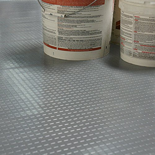 Rubber-Cal Block-Grip Rubber Runner Mat - 2mm x 4ft x 7ft Rubber Rolls - Dark Gray - size: 2mm x 4 x 7-Feet