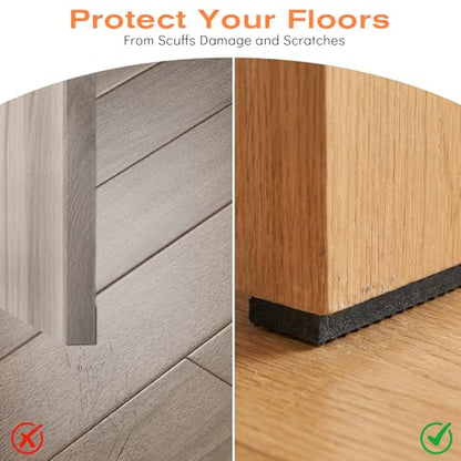 30 Pcs Non Slip Furniture Pads Furniture Grippers Hardwood Floors Thick Self Adhesive Feet Anti Slide Furnitures Floors Protectors Non Skid for Furnitures Legs for Keep Couch Stoppers