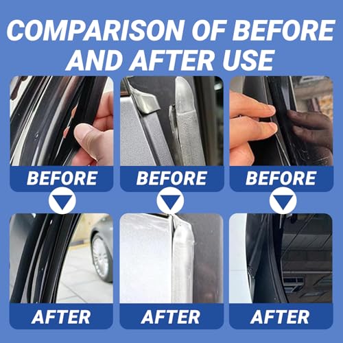 Automotive Adhesive Sealant for Repair Car Body, 100ml Auto Body Glue Bonding Heat Resistant, Heavy-Duty Black Silicone Adhesive Glue for Car Door, Interior, Metal, Plastic (1.69 floz*2)