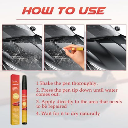 3PCS 2026 New All Cars Magic Pen, Magic Car Scratch Removal Car Scratch Repair Pen Set, Weatherproof Touch up Cars Scratch Remover Repair Paint Pen for Vehicles