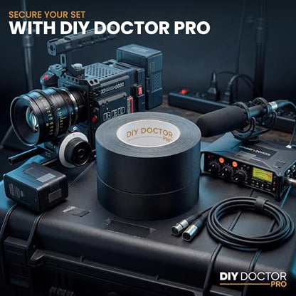 DIY Doctor Pro Professional Gaffer Tape 2inch (48mm) - Matte Cloth Adhesive for Multi-Purpose Use - 72 Rolls - size: 72 Pack