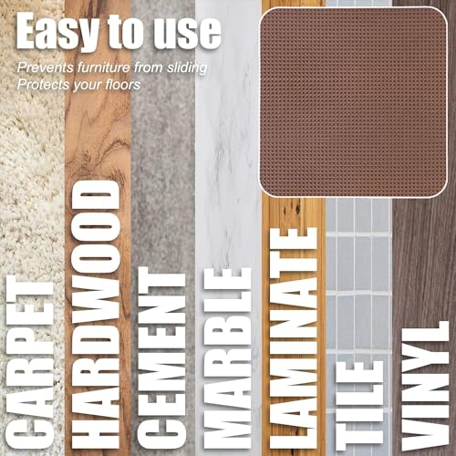 Recliner Pads for Hardwood Floors Non Skid Furniture Gripper Pad Floor Rubber Mat,Anti Slide Furniture Pad Hardwood Floor Protector,Swivel Chairs Recliner Mats Non Slip Recliner Grippers Coffee - size: Sq-Coffee-30"x30"