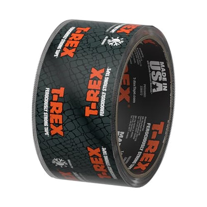 T-REX Ferociously Strong Repair Tape, Sticks to Wet Surfaces, All Weather and UV Resistant, 1.88" x 9 Yards, Clear, 1-Roll (241535)