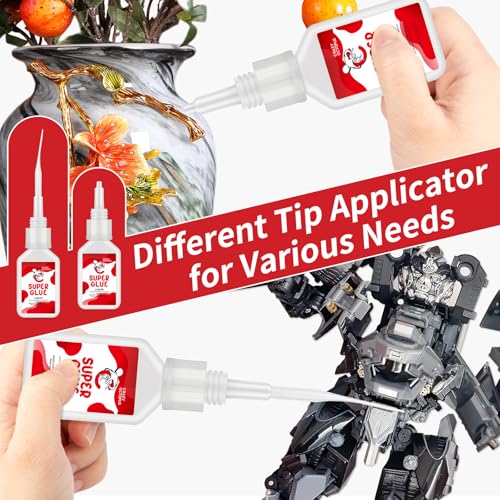 Super Glue, 20g Quick-Dry Strong Adhesive for Plastic, Metal, Wood, Leather, Shoe, Rubber, Glass, Fast Bonding Multi-Purpose Clear Glue for Home Repairs, DIY Crafts - color: 20g