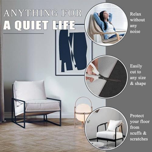 Yelanon Felt Furniture Pads for Hardwood Floors -261 Pcs Premium Floor Protectors for Furniture, Felt Pads for Chair Legs, Black & Beige - size: 261 pcs Black & Beige