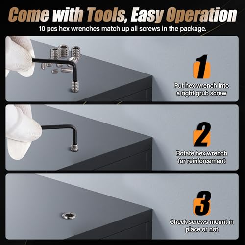 2030PCS Set Screws Assortment Kit, 35Sizes Metric & SAE Stainless Steel Screws, Allen Head Socket Hex Grub Set Screws for Bathroom Fixtures, Towel Bar (M2-M8, 1/8"-40 to 5/16"-18) - size: 2030PCS 35Size