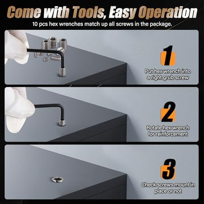 2030PCS Set Screws Assortment Kit, 35Sizes Metric & SAE Stainless Steel Screws, Allen Head Socket Hex Grub Set Screws for Bathroom Fixtures, Towel Bar (M2-M8, 1/8"-40 to 5/16"-18) - size: 2030PCS 35Size
