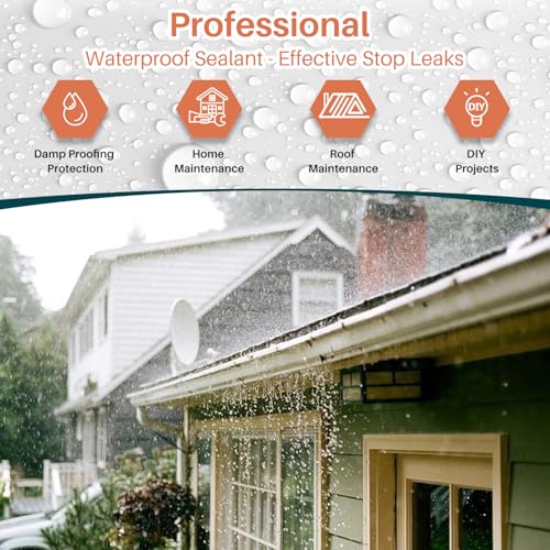 1 Quart (32oz) Invisible Waterproof Agent, Transparent Waterproof Coating for Roof Repair, Walls, Window, Bathroom, Kitchen, Water-Based Clear Sealant, Indoor & Outdoor Water Proof Coating Sealant - style: 32 OZ
