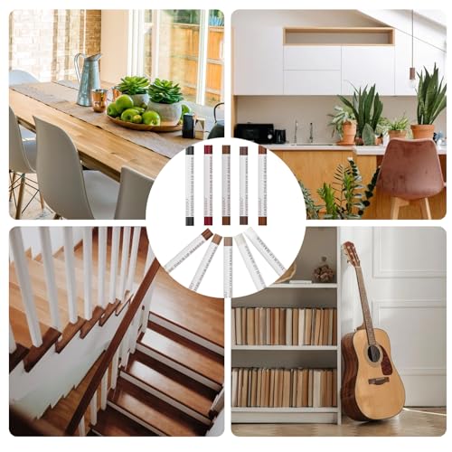SEISSO Furniture Repair Crayon, 6 Pcs - Wood Filler Sticks, Scratch Repair Wax, Furniture Marking Repair - Scratch, Hole, Table, Wood Floor, Guitar, Covering, Instrument Fill Sticks-Cherry Wood - color: Cherry Wood 6pcs