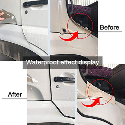 Storystore Universal Automotive Car Door Seal Strip D-Shape Self-Adhesive Weather Stripping for Car Truck Door Window Soundproof Noise Insulation Sealing (11/20" (W) x 11/20" (T) x 59' (L)) - size: 11/20" (W) X 11/20" (T) X 59' (L)
