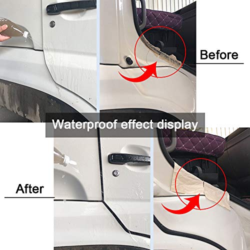Storystore Universal Automotive Car Door Seal Strip D-Shape Self-Adhesive Weather Stripping for Car Truck Door Window Soundproof Noise Insulation Sealing (11/20" (W) x 11/20" (T) x 19.7' (L)) - size: 11/20" (W) x 11/20" (T) x 19.7' (L)