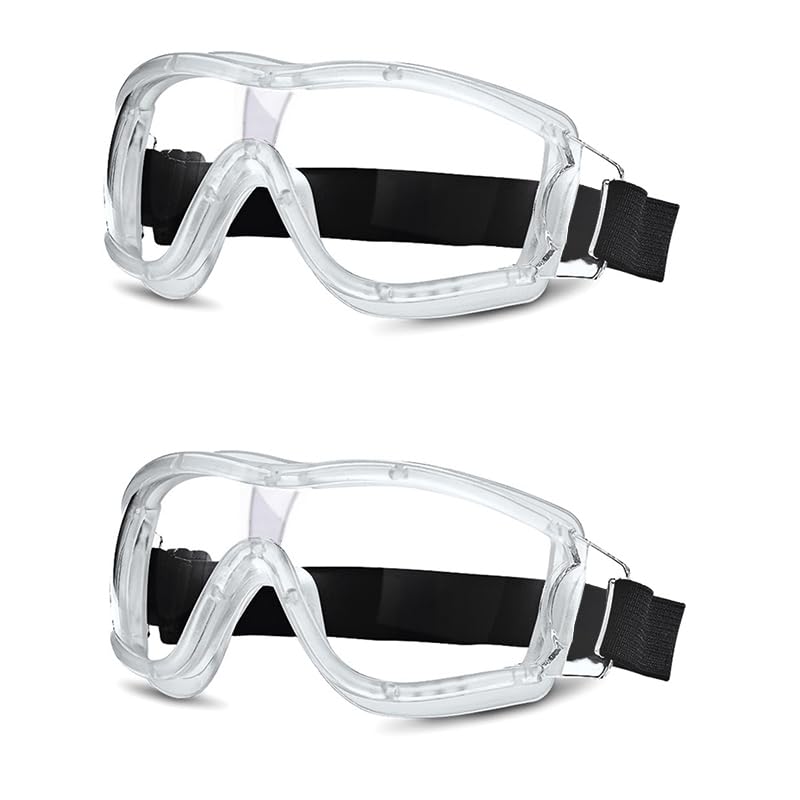 Kids Safety Goggles, Kids Lab Goggles,Soft silicone nose cushion and adjustable headband - color: White+white