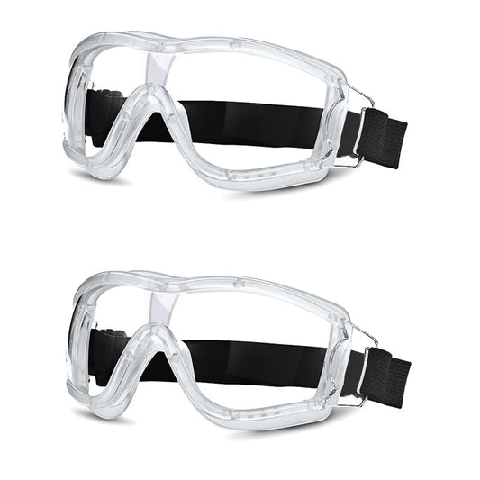 Kids Safety Goggles, Kids Lab Goggles,Soft silicone nose cushion and adjustable headband - color: White+white