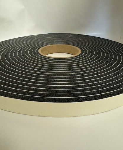 Generic Peak Weather Stripping Tape 1/4 inch Thick Foam x 3/4 inch Wide x 420in. Long Black Black PVC Foam Tape