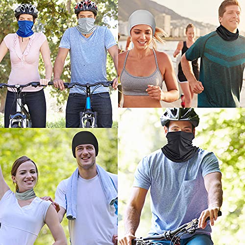 Geyoga Neck Gaiter Bandana Face Mask Summer UV Protection Cooling Breathable Face Mask Neck Scarf Balaclava for Men Women - color: Fresh Colors