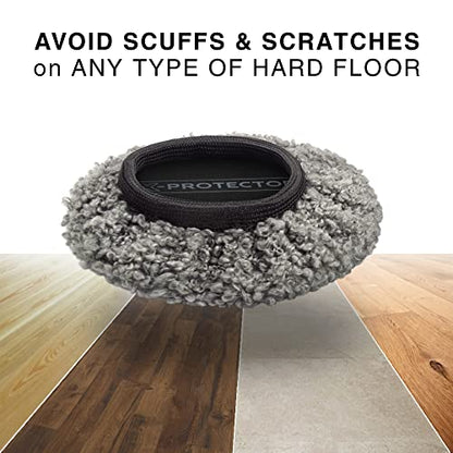 Furniture Sliders X-PROTECTOR - 8+8 Pack 3 1/2” - Multi-Surface Furniture Sliders for Carpet & Hard Floors - 8 Furniture Movers for Carpeted Floors and 8 Hardwood Socks - Move Your Furniture Easily! - size: 8+8 Pack 3 1/2 in (Grey)