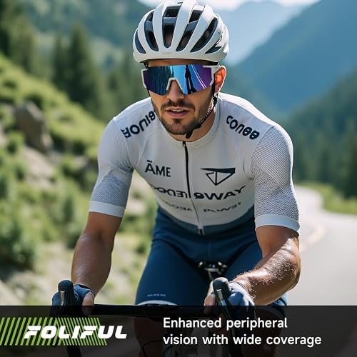3 Pack Polarized Sunglasses for Men Women, Sports Mens Sunglasses with UV Protection for Baseball Cycling Running - color: A07-gray/Dark Blue/Red