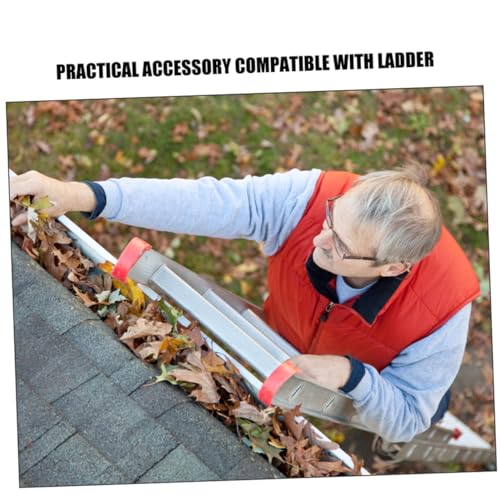 Mipcase 2Pcs Non Slip Ladder Feet Pads Durable Cushion Covers for Extension Step Ladders Wear Resistant Foot Mats for Enhanced Stability and Floor Protection