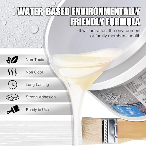 Waterproof Sealant - 70oz Water-Based Transparent Waterproof Coating, Invisible Water Proof Agent Indoor & Outdoor, Anti-Leakage Water Sealant for Roofs, Walls, Bathroom, Kitchen, Terraces, Garden - size: 70oz