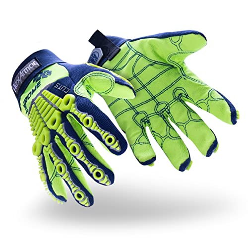HexArmor Cut-Resistant Impact Protection Work Gloves | Chrome Series® 4027 | Medium - color: Chrome Series 4027, size: Medium (Pack of 1)