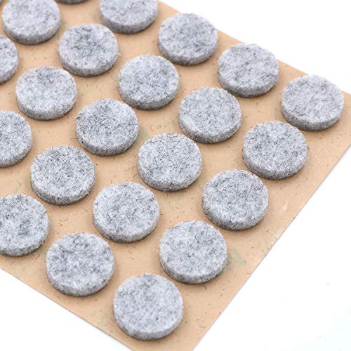Furniture Felt Pads 3/8" (10mm) Diameter Round 3M Self Adhesive Protects Kitchen Cabinets, Drawers, Desks and Furniture Against Bumps and Scratches 100 Pack - Grey - color: Gray 100 Pack